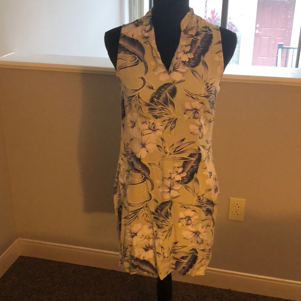 100% Silk Green & Blue Tommy Bahama Dress